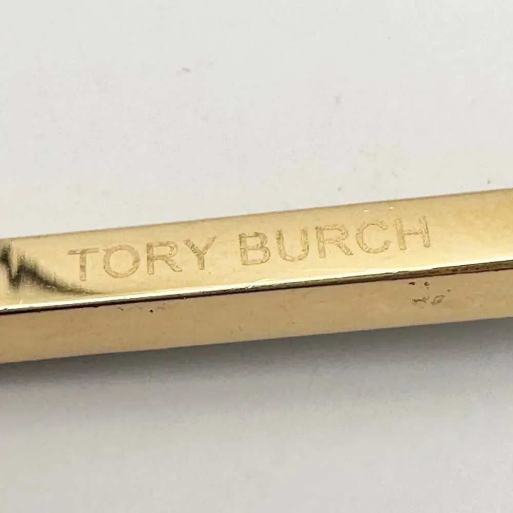Tory Burch Hexagon Logo Bracelet Black Enamel Gold Modern Designer Jewelry